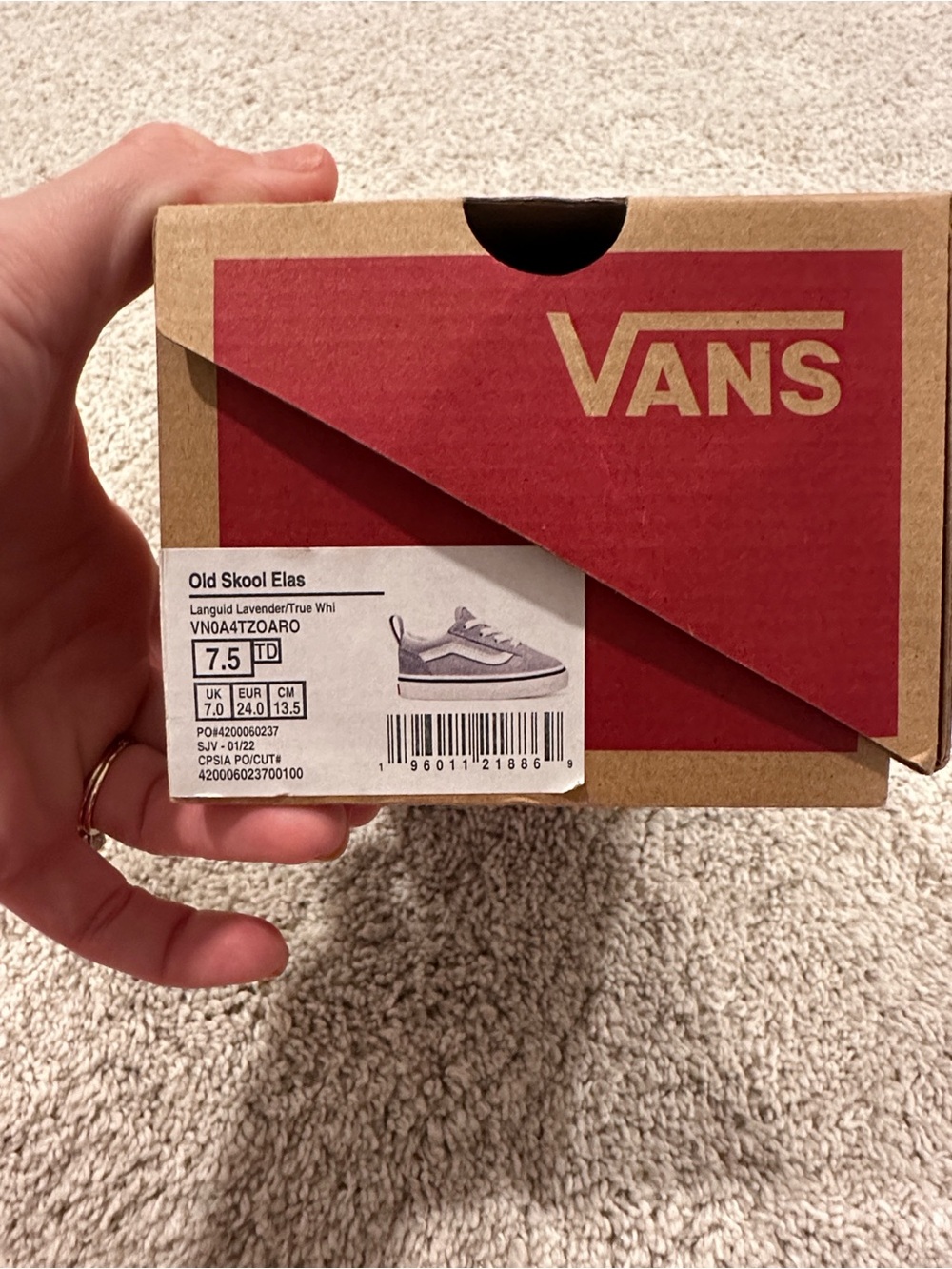 NWT never worn Lavender Old Skool Vans